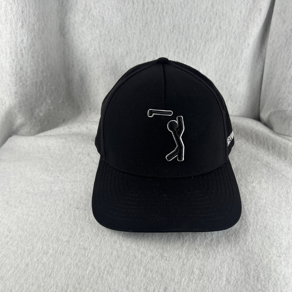 Bogey Bros Bogeyman Golf Cap Hat Mens OSFA Black Performance Snapback Quick Dry